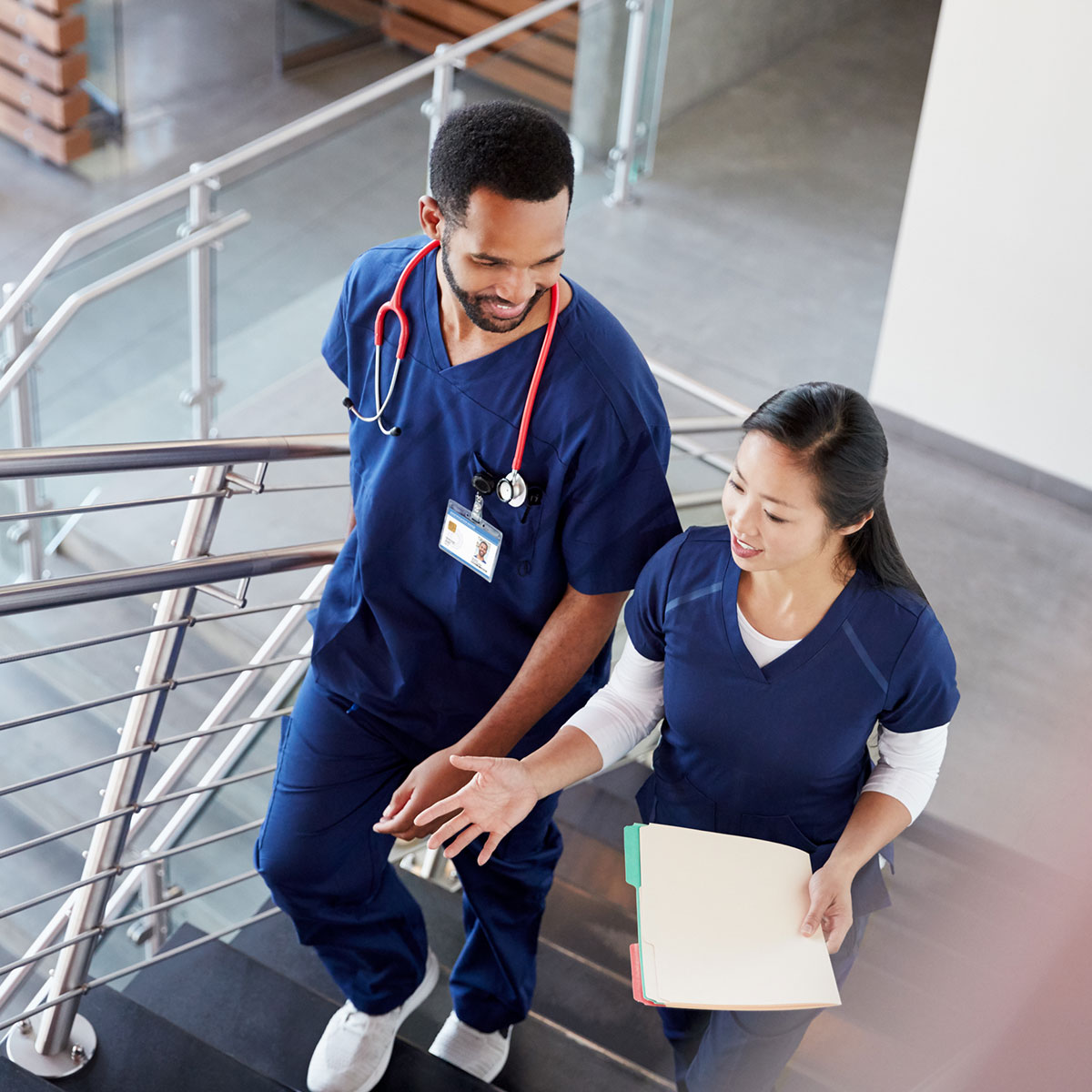 Nurses talking