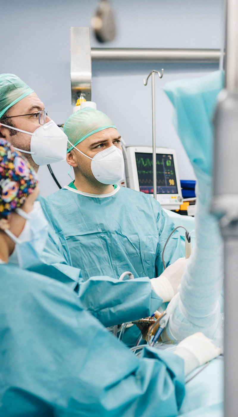 Doctors in operating room